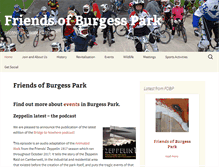 Tablet Screenshot of friendsofburgesspark.org.uk